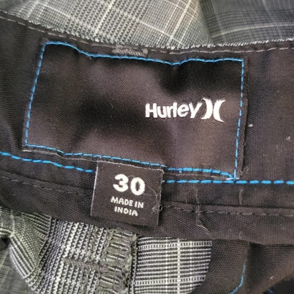 Hurley‎ Flat Front Plaid Shorts Size 30 - Picture 10 of 11